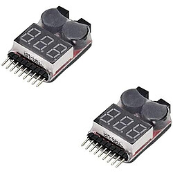 Acheter 2pcs 1-8s Buzzer Indicateur D’alarme Basse Tension Lipo Batteries