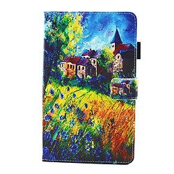 Wewoo Housse Étui pour Samsung Galaxy Tab A 8.0 / T380 & T385 Campagne horizontale modèle cuir Flip avec porte-cartes et fentes cartes