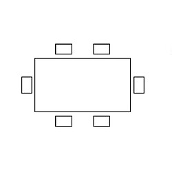 Avis Inside 75 Table repas 6 couverts PEENO 160 cm pieds bois plateau verre trempé