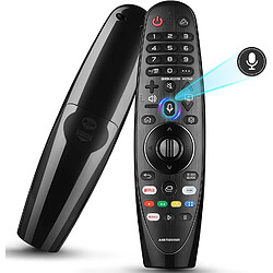 SANAG Telecommande Voice Magic Pour Televiseur Intelligent Lg 2017-2022, An-Mr20Ga Mr19Ba Mr18Ba Mr650A Telecommande Magique De Rechange Avec Fonction Vocale Et Pointeur Pour Telecommande Lg Magic Voice