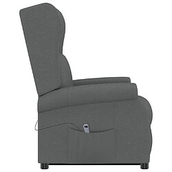 Acheter vidaXL Fauteuil Gris foncé Tissu