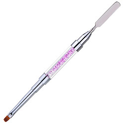 Poly Gel Brosse À Ongles Double Terminaison Poly Acrylique Gel UV Extension Builder Pourpre