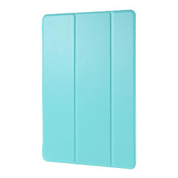 Etui en PU avec support tri-pliure bleu clair pour Apple iPad 10.2 (2019)