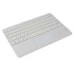 mince clavier bluetooth sans fil avec pavé tactile souris 9inch blanc pas cher