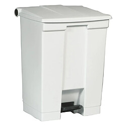 Rubbermaid Collecteurs de déchets à pédale Legacy avec couvercle hermétique retenant les odeurs volume 68 litres coloris blanc