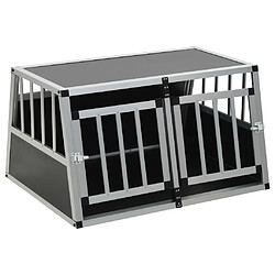 Avis Helloshop26 Cage pour chien à double porte 89 x 69 x 50 cm noir 02_0000063