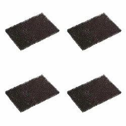 Lot de 4 Filtres à Charbon Poubelle Safir 11cm Noir