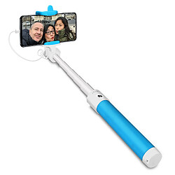 Perche selfie Filaire Connecteur USB-C Bouton déclencheur Extensible LinQ - Bleu