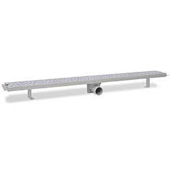 Avis Helloshop26 Drain de douche linéaire 103 cm acier inoxydable drain de plancher 02_0003018