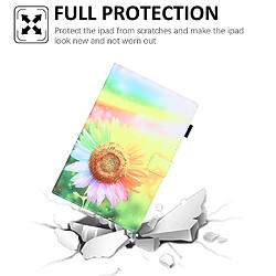 Etui en PU Impression de motifs avec support tournesol pour votre Samsung Galaxy Tab A7 Lite 8.7 (2021) T220/T225