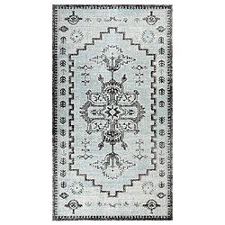 vidaXL Tapis à tissage plat d'extérieur 115x170 cm Vert et gris