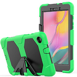 Coque en TPU + Silicone antichoc avec béquille vert pour votre Samsung Galaxy Tab A 8.0 Wi-Fi (2019) SM-T290/T295