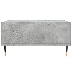 Acheter vidaXL Table basse gris béton 60x60x30 cm bois d'ingénierie