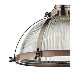 Acheter Luminaire Center Suspension Debut cuivre antique et verre 1 ampoule