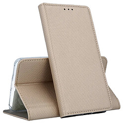 Htdmobiles Housse pour Motorola Moto G84 5G - etui coque pochette portefeuille + verre trempe - OR MAGNET