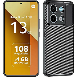 Xeptio Coque protection brossée noire pour Xiaomi Redmi Note 13 5G souple Antichoc