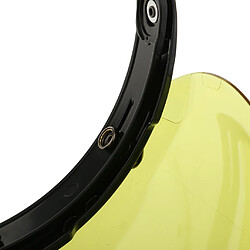 Moto 3 Bouclier Casque Visière Bouclier Flip Up Down Lentille Pour Harley Jaune pas cher