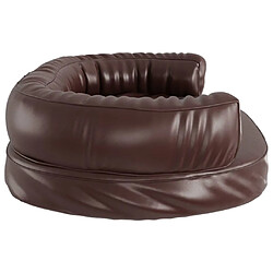 Acheter vidaXL Lit pour chien ergonomique Mousse Marron 75x53 cm Similicuir