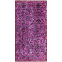 Vidal Tapis de laine 213x114 Violet Ultra Vintage 