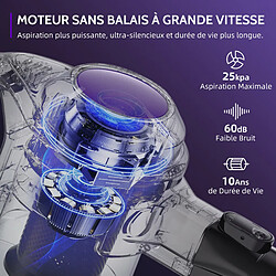 Avis Lexzurn Aspirateur Balai sans Fil Aspiration Puissante de 25 Kpa Silencieux