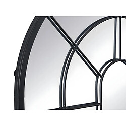 Vente-Unique Miroir fenêtre en métal - H. 80 x L. 80 cm - Noir - LOYA pas cher