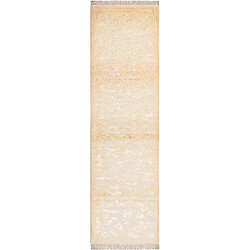 Vidal Tapis de couloir en laine 396x79 beige Darya