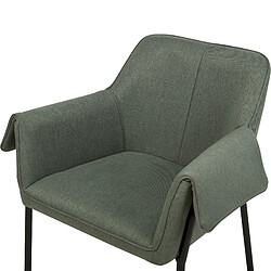 Beliani Fauteuil ARLA Tissu Vert foncé pas cher