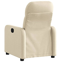 Avis vidaXL Fauteuil inclinable électrique Crème Tissu