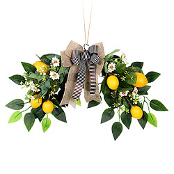 Les Citrons artificielle Guirlande Porte Butin Guirlande Ornement de Mariage Arc Fleurs Salon Décoration