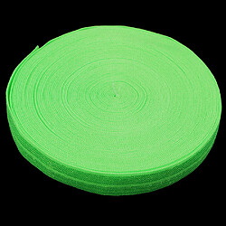 Couture de bande élastique de coton de 10 mètres 15mm de largeur vert fluorescent pas cher