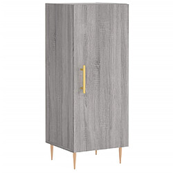 vidaXL Buffet Sonoma gris 34,5x34x90 cm Bois d'ingénierie