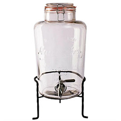 Acheter Distributeur d'Eau Rétro en Verre avec Socle 8,5 L - Olympia