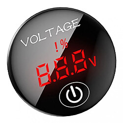 36mm DC5V-48V Étanche Panneau De Jauge De Testeur De Voltmètre LED Pour Voiture RV Rouge pas cher