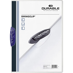 DURABLE Chemise à clip SWINGCLIP, format A4, clip bleu ()