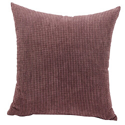 Avis Taie D'oreiller à Jet Doux Housse De Coussin De Taille Pour Canapé Carré Marron 60 X 60 Cm