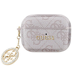 Guess Maroquinerie Guess Coque pour AirPods Pro 2 avec Charm Design Élégant Rose Poudré 