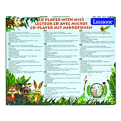 Acheter Lexibook Lecteur CD portable avec 2 microphones Animaux