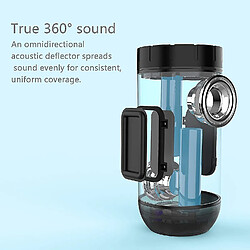 Universal Haut-parleur Bluetooth YH-Waterproof, 12W en haut-parleur portable sans fil avec 37 heures de jeu et haut-parleur sans fil à double pilote avec microphone et BA pur