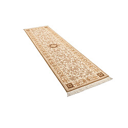 Vidal Tapis de couloir en laine 300x81 brun Darya