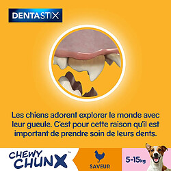 Acheter Pedigree Dentastix Chewy Chunx Bouchées à Mâcher au Poulet pour Petit/Moyen Chien, 5 x 68g