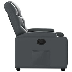 Avis vidaXL Fauteuil inclinable Gris Similicuir