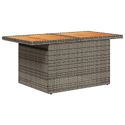 Avis vidaXL Salon de jardin avec coussins 10 pcs gris résine tressée