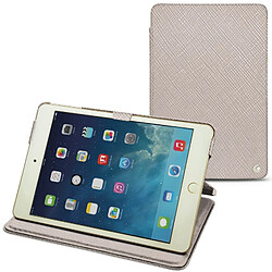 Housse cuir Apple iPad mini 5 - Rabat horizontal - Taupe innocent ( Pantone #d6d2c4 ) - NOREVE