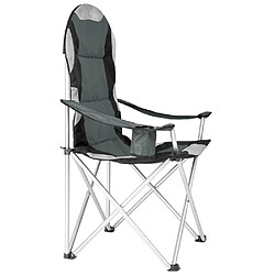 Acheter Helloshop26 Chaise pliante avec rembourrage camping gris 2208090_2