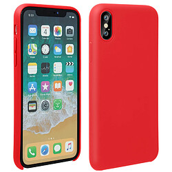 Avizar Coque iPhone X / XS Silicone Semi-rigide Mat Finition Soft Touch rouge