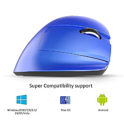 Universal M618 MINI 2,4 GHz Wireless Silent Click Mouse 2400 DPI Ergonomic Rechargeable Vertical Souris avec pas cher