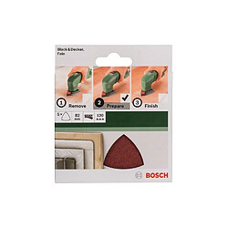 BOSCH Accessoires - abrasifs delta auto -agrippant 82mm/g120