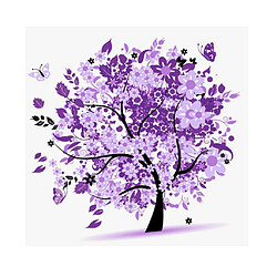 bricolage 5d fleur arbre diamant peinture broderie point de croix kits violet