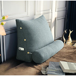 Acheter VerCart Coussin de Lecture Incliné Traversin de Dossier Lin Gris 60cm