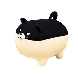 Universal 40 cm / 1pc Belle gras shiba dessin animé Poupées de poupées pour enfants pour bébés enfants | oreillers en peluche (noir)